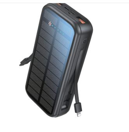 Image sur Batterie externe Green Lion PD20W Solar 2 16 000 mAh avec câbles intégrés